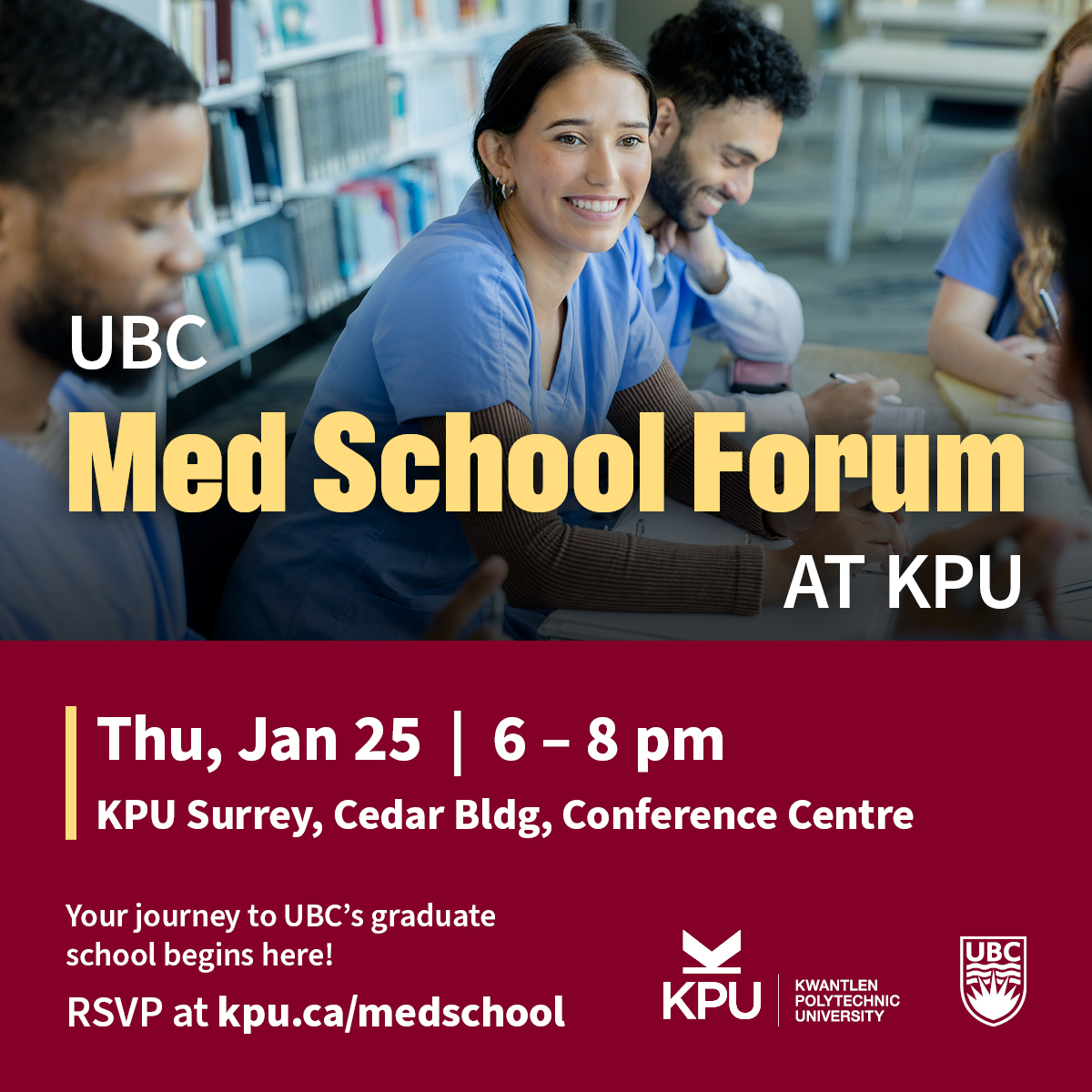 UBC Med School Forum at KPU Kwantlen Polytechnic University